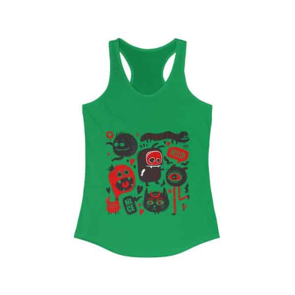 Monsters Set Women's Ideal Racerback Tank - Image 13