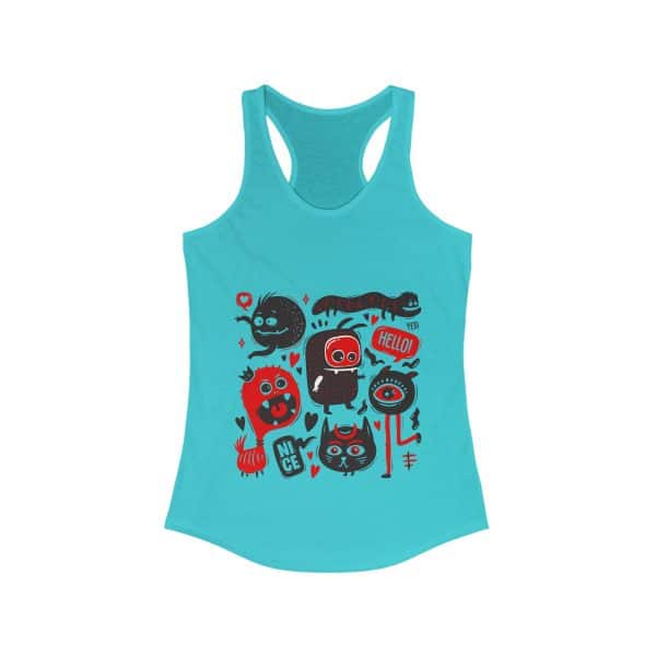 Monsters Set Women's Ideal Racerback Tank - Image 15