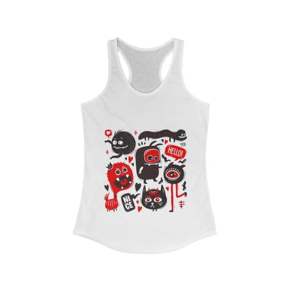 Monsters Set Women's Ideal Racerback Tank