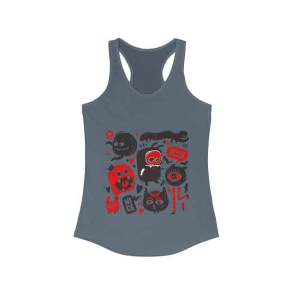 Monsters Set Women's Ideal Racerback Tank - Image 17