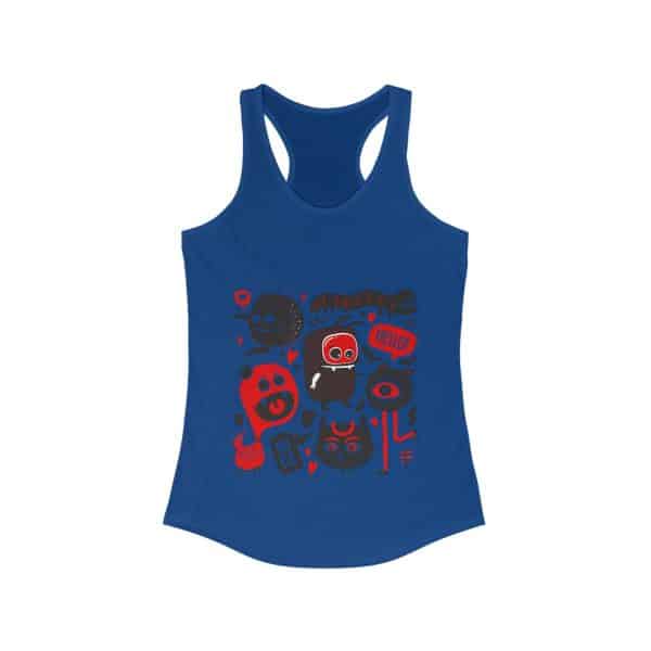 Monsters Set Women's Ideal Racerback Tank - Image 19