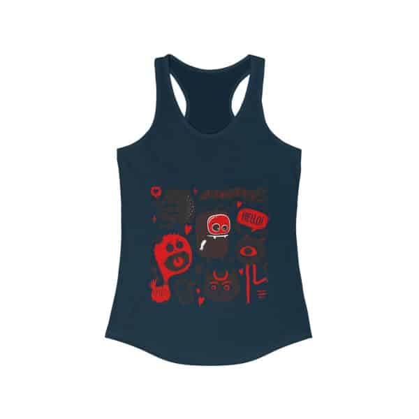 Monsters Set Women's Ideal Racerback Tank - Image 21