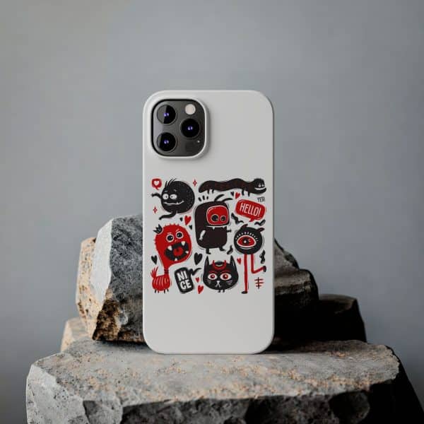 Monsters Set Slim Phone Cases - Image 55