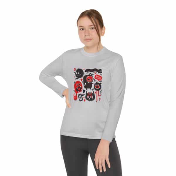 Monsters Set Youth Long Sleeve Competitor Tee - Image 8