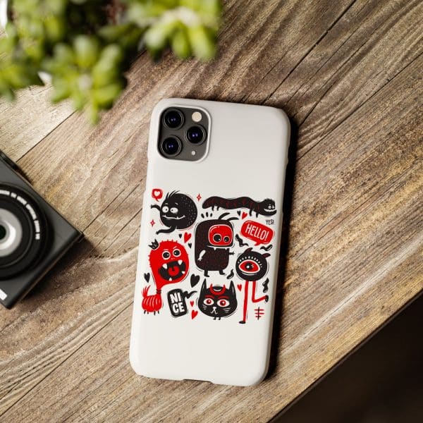 Monsters Set Slim Phone Cases - Image 29