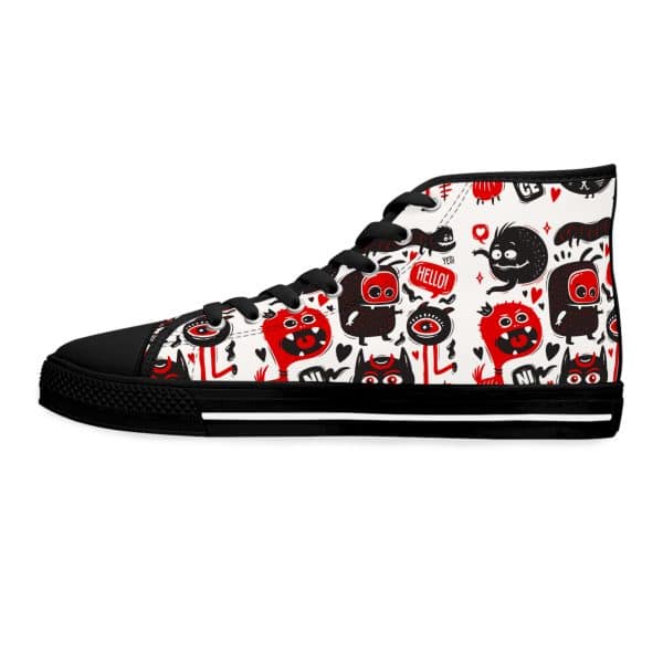 Monsters Set Women's High Top Sneakers - Image 5