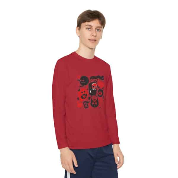 Monsters Set Youth Long Sleeve Competitor Tee - Image 63