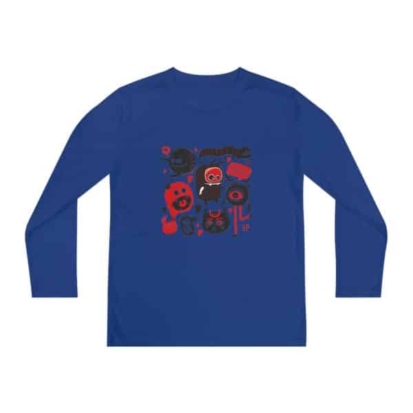Monsters Set Youth Long Sleeve Competitor Tee - Image 45
