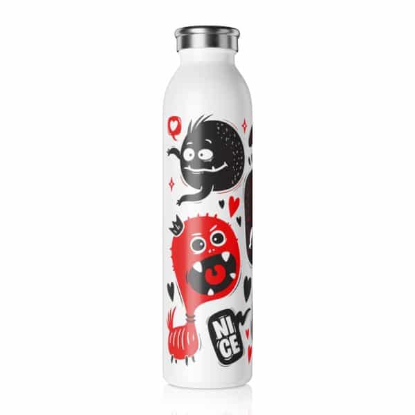 Monsters Set Slim Water Bottle - Image 2