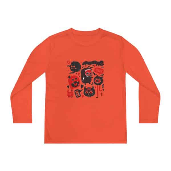 Monsters Set Youth Long Sleeve Competitor Tee - Image 9