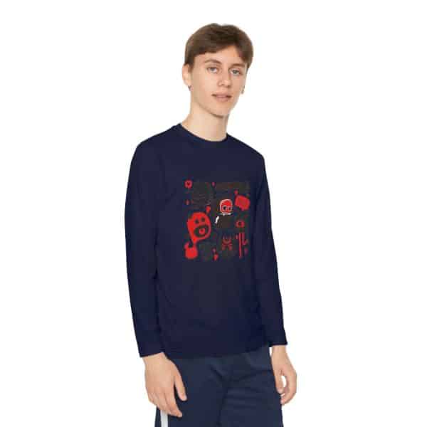 Monsters Set Youth Long Sleeve Competitor Tee - Image 51
