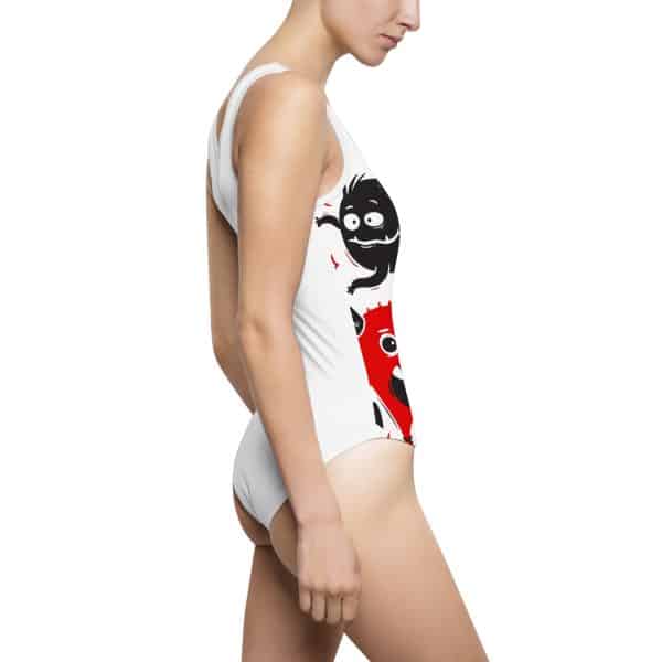 Monsters Set Women's Classic One-Piece Swimsuit (AOP) - Image 7