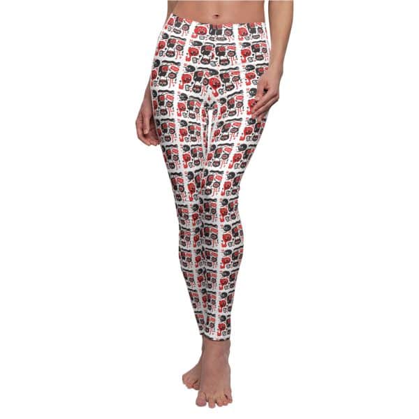 Monsters Set Women's Cut & Sew Casual Leggings (AOP) - Image 5