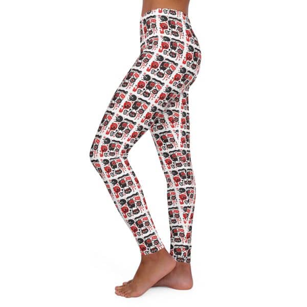 Monsters Set Women's Casual Spandex Leggings (AOP) - Image 8