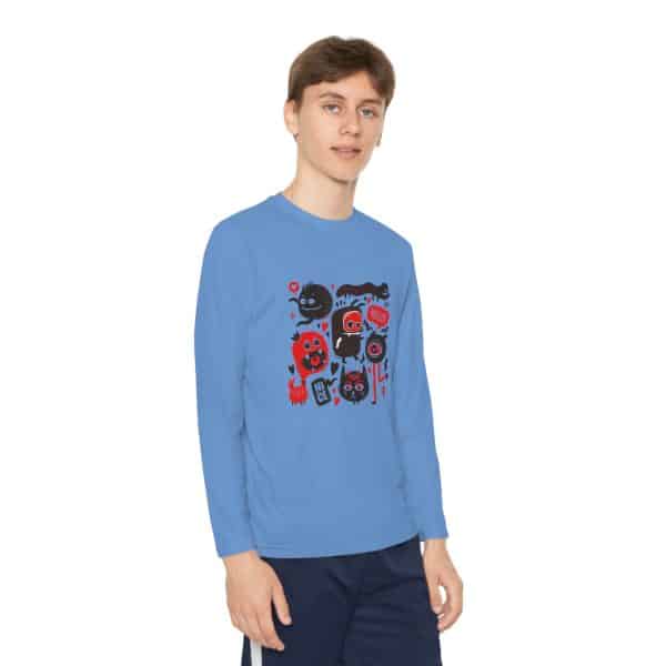 Monsters Set Youth Long Sleeve Competitor Tee - Image 43