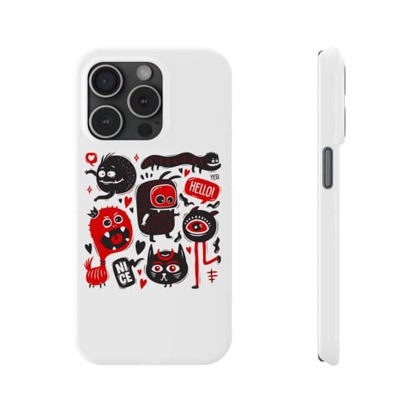 Monsters Set Slim Phone Cases - Image 77