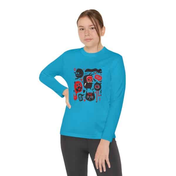 Monsters Set Youth Long Sleeve Competitor Tee - Image 40