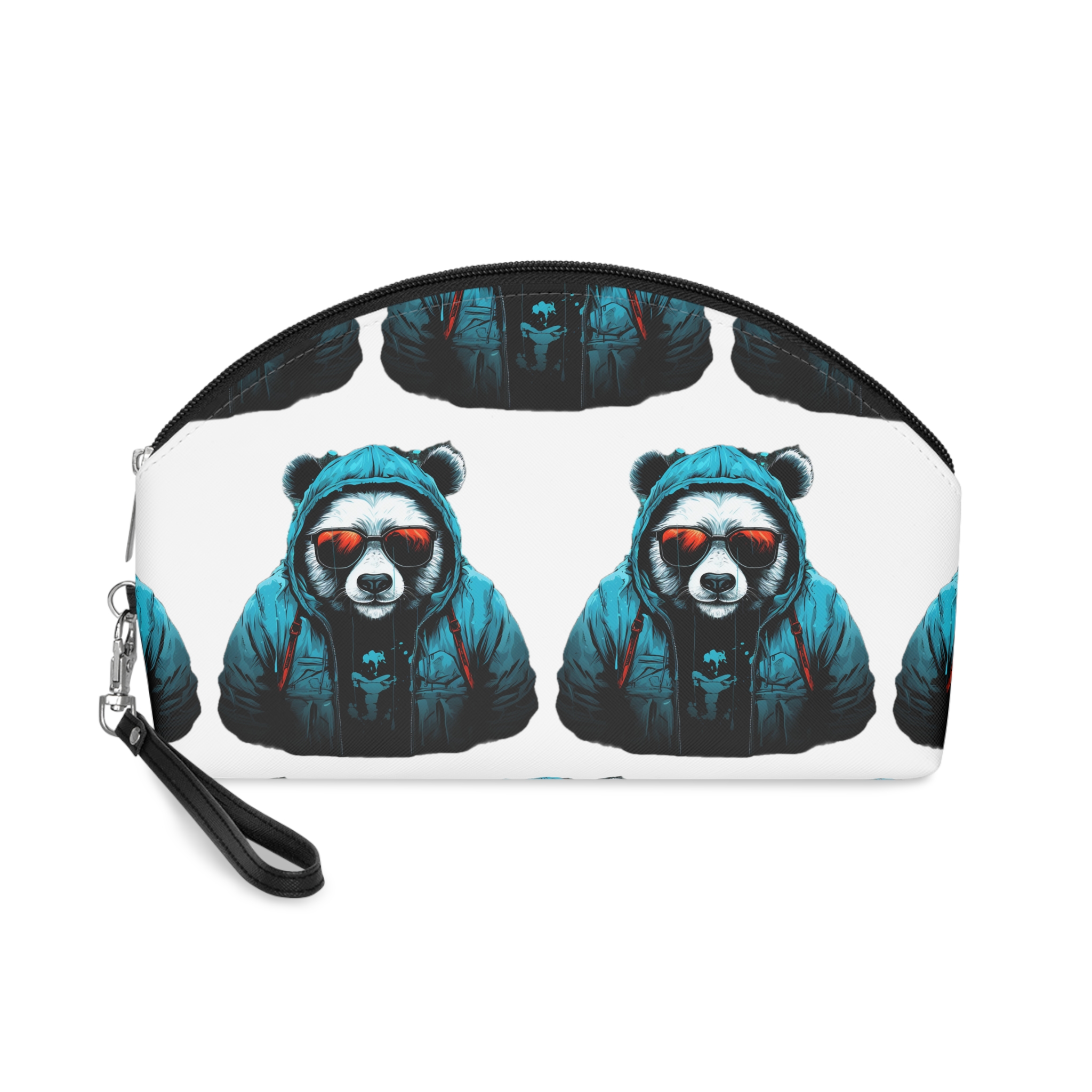 Monstruo Hiphop Panda Camiseta Diseno Arte Vectorial Makeup Bag