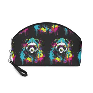 Monstruo Hiphop Panda Camiseta Diseno Arte Vectorial (2) Makeup Bag