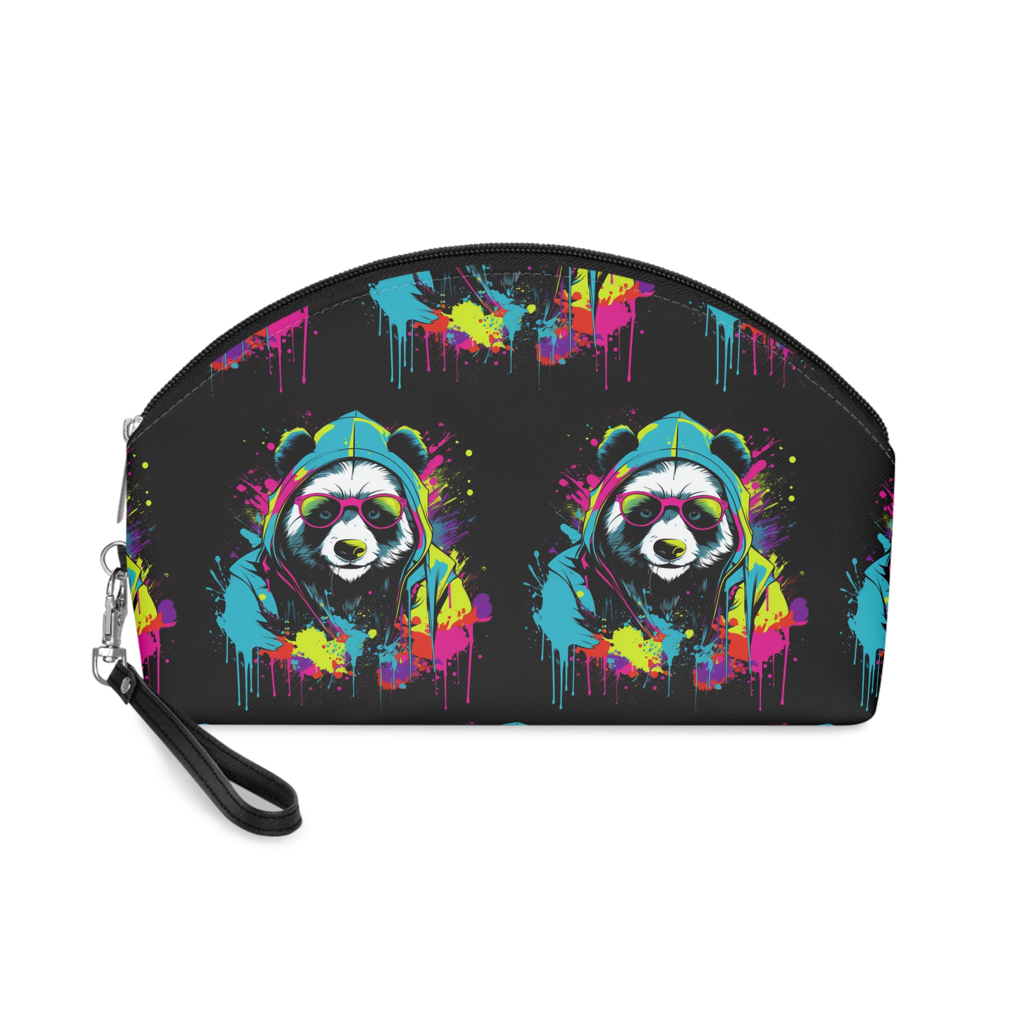 Monstruo Hiphop Panda Camiseta Diseno Arte Vectorial (2) Makeup Bag