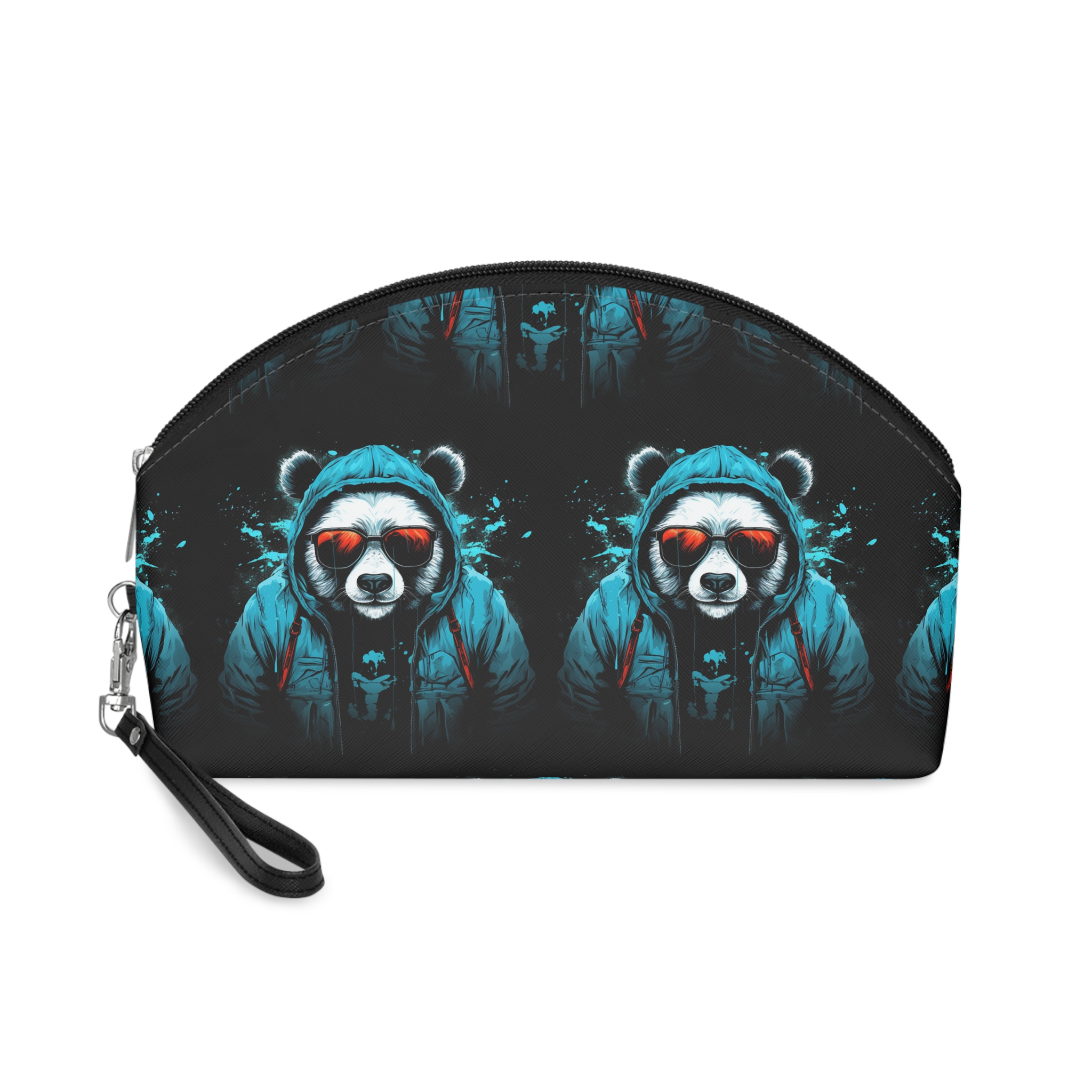 Monstruo Hiphop Panda Camiseta Diseno Arte Vectorial Makeup Bag