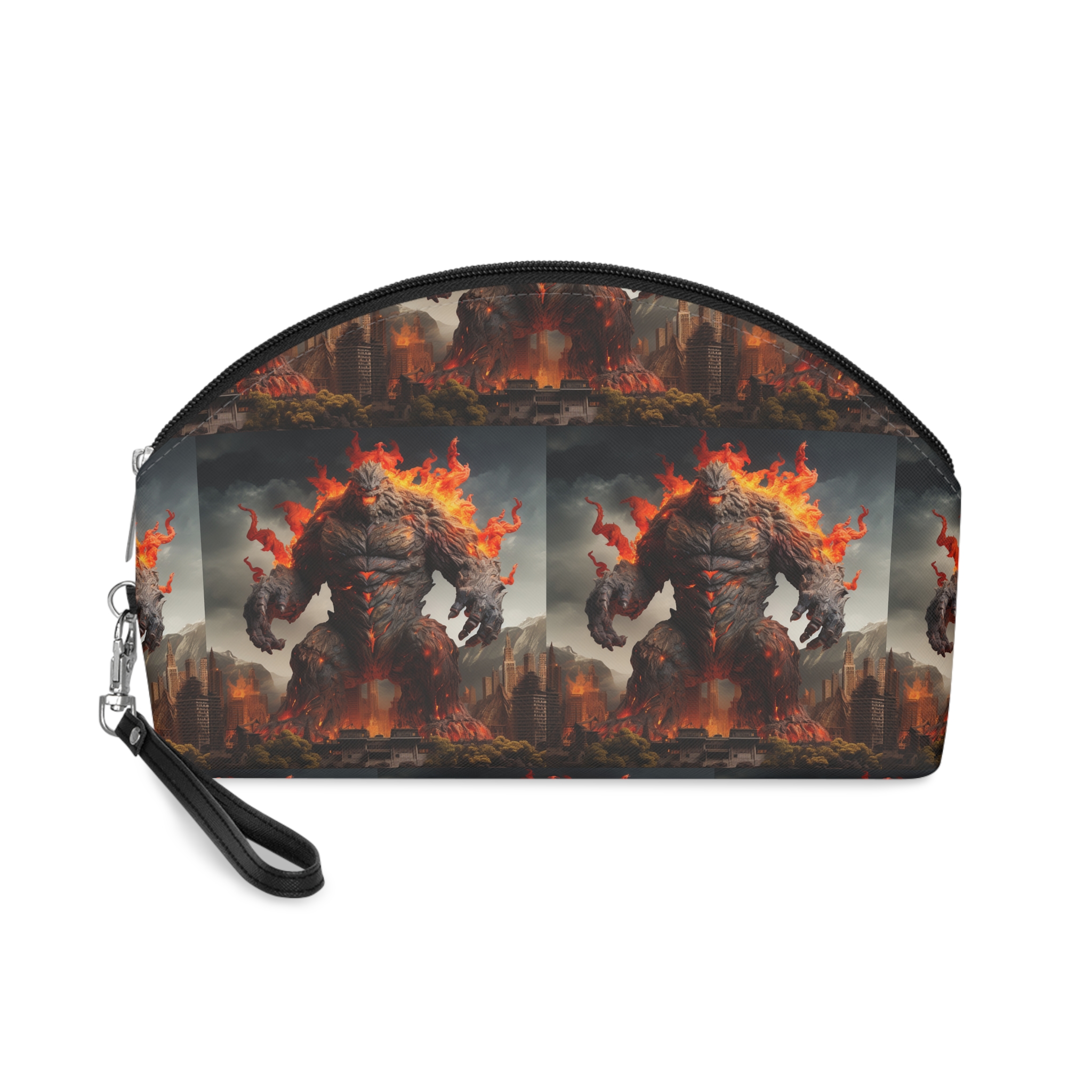 Monstruo Golem Lava Roca Gigante Musculoso (7) Makeup Bag