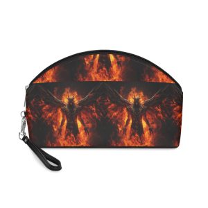 Monstruo Fuego Rojo Makeup Bag