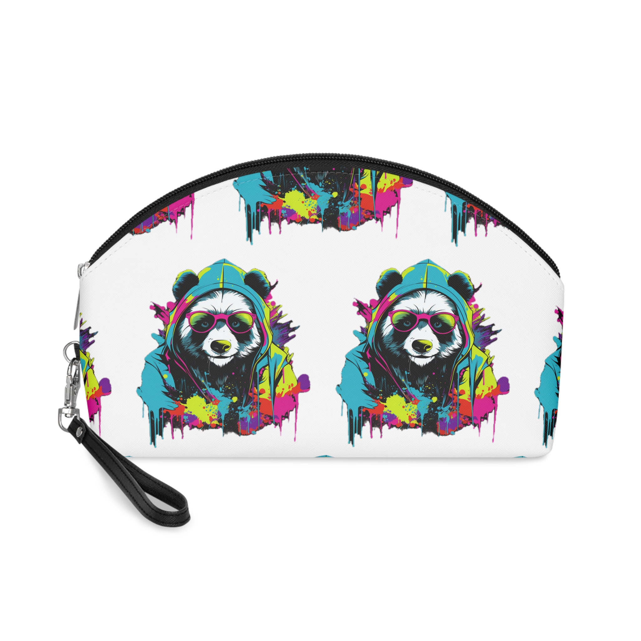Monstruo Hiphop Panda Camiseta Diseno Arte Vectorial (2) Makeup Bag