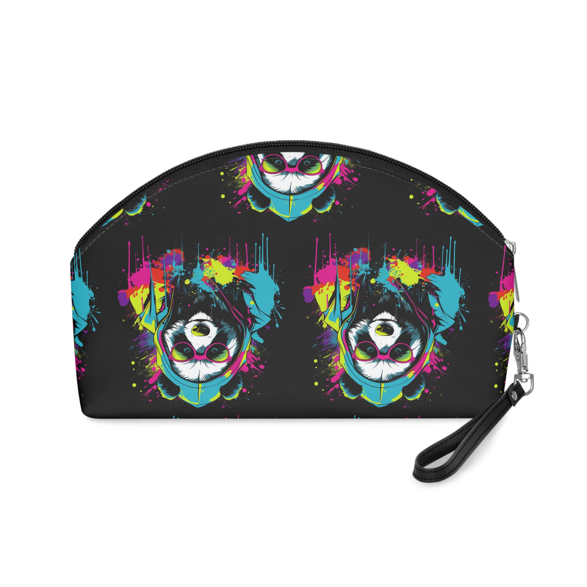 Monstruo Hiphop Panda Camiseta Diseno Arte Vectorial (2) Makeup Bag - Image 2
