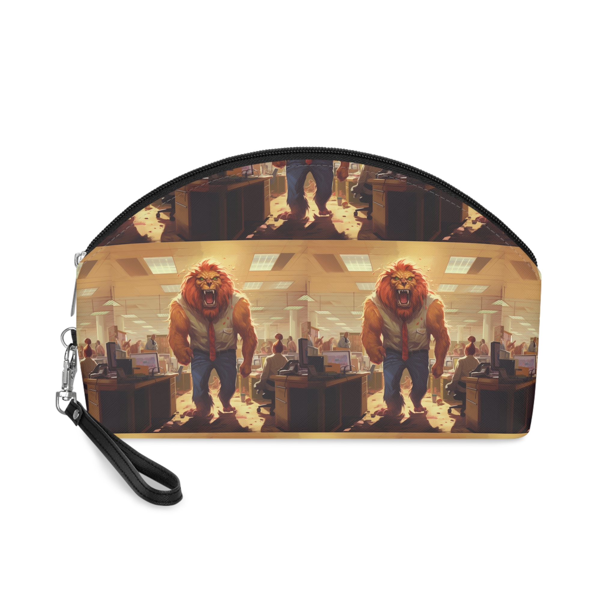 Monstruo Leon Es Mas Grande Que Imagen Jefe Oficina Ai Genero Arte Makeup Bag