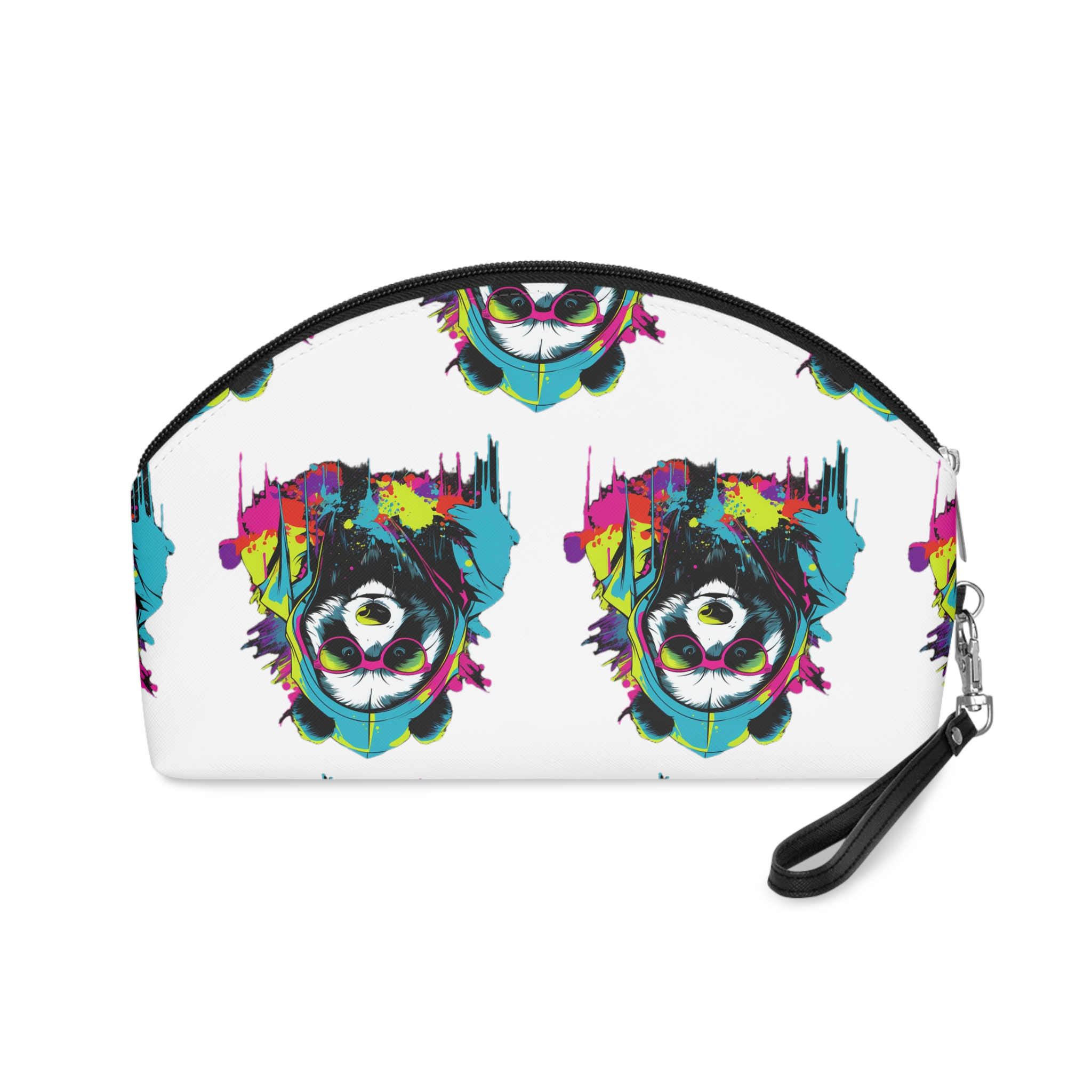 Monstruo Hiphop Panda Camiseta Diseno Arte Vectorial (2) Makeup Bag - Image 2