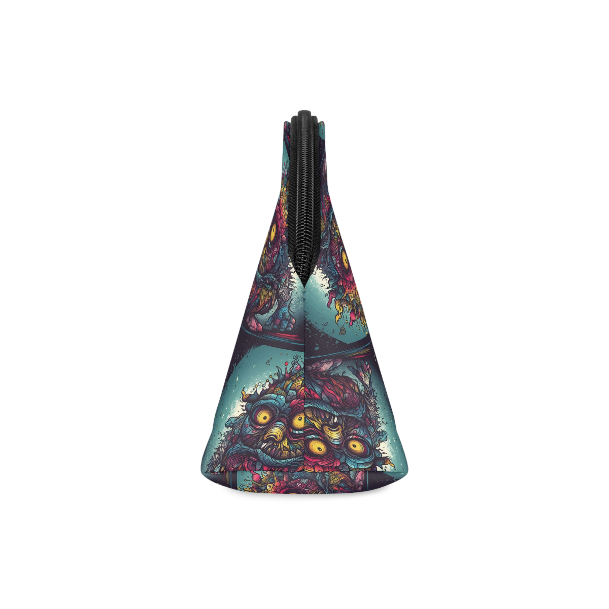 Monstruo Misterioso Ilustracion Dibujada Mano Colorida Diseno Tatuajes O Camisetas Makeup Bag - Image 4